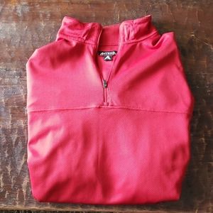 Red golf pullover jacket